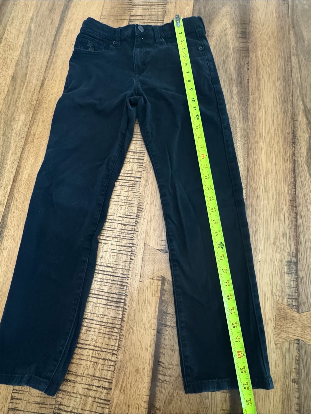 U.S. Polo Assn. Boys Straight Leg Black Jeans